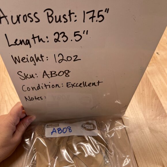 Sundance Beaded Moondusk Top Sleeveless Mesh Beige Tan Size Medium Petite - Picture 12 of 12